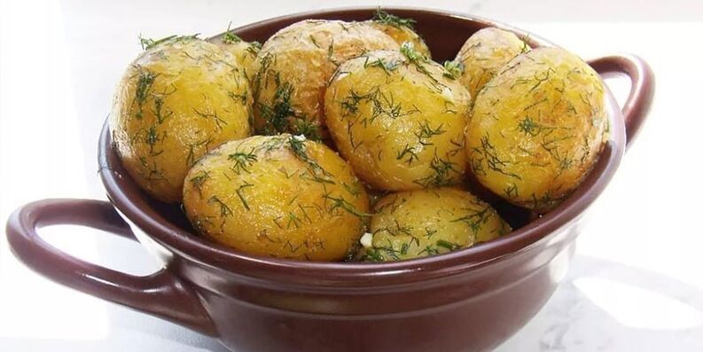 kilo kaybı için otlar ile fırında patates
